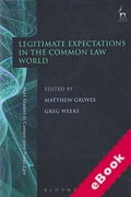 Cover of Legitimate Expectations in the Common Law World (eBook)