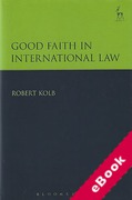Cover of Good Faith in International Law (eBook)