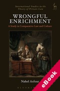 Cover of Wrongful Enrichment: A Study in Comparative Law and Culture (eBook)