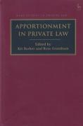 Cover of Apportionment in Private Law