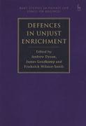 Cover of Defences in Unjust Enrichment