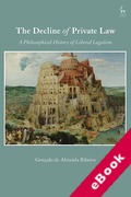 Cover of The Decline of Private Law: A Philosophical History of Liberal Legalism (eBook)