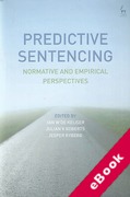 Cover of Predictive Sentencing: Normative and Empirical Perspectives (eBook)
