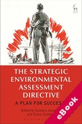 Cover of The Strategic Environmental Assessment Directive: A Plan for Success? (eBook)