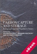 Cover of Carbon Capture and Storage: Emerging Legal and Regulatory Issues (eBook)