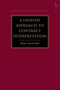 Cover of A Unified Approach to Contract Interpretation