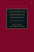 Cover of Contents of Commercial Contracts: Terms Affecting Freedoms