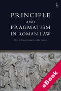 Cover of Principle and Pragmatism in Roman Law (eBook)