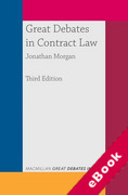 Cover of Great Debates in Contract Law (eBook)