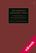 Cover of The European Monetary Union: A Commentary on the Legal Foundations (eBook)