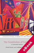 Cover of The Constitution of Czechia: A Contextual Analysis (eBook)