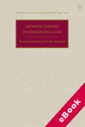 Cover of Japanese Private International Law (eBook)