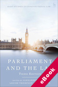 Cover of Parliament and the Law (eBook)