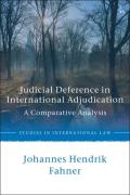Cover of Judicial Deference in International Adjudication: A Comparative Analysis