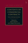 Cover of Contents of Commercial Contracts: Terms Affecting Freedoms