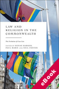 Cover of Law and Religion in the Commonwealth: The Evolution of Case Law (eBook)