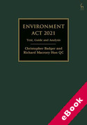 Cover of Environment Act 2021: Text, Guide and Analysis (eBook)