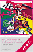 Cover of The Constitution of the Republic of Austria: A Contextual Analysis (eBook)