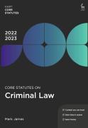 Cover of Core Statutes on Criminal Law 2022-23