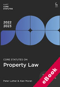 Cover of Core Statutes on Property Law 2022-23 (eBook)