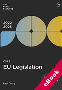 Cover of Core EU Legislation 2022-23 (eBook)