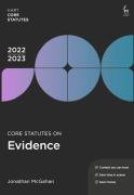 Cover of Core Statutes on Evidence 2021-22