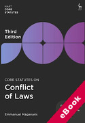 Cover of Core Statutes on Conflict of Laws (eBook)
