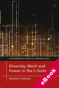 Cover of Diversity, Merit and Power in the C-Suite (eBook)