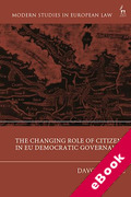 Cover of The Changing Role of Citizens in EU Democratic Governance (eBook)