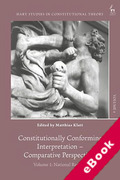 Cover of Constitutionally Conforming Interpretation - Comparative Perspectives, Volume 1: National Reports (eBook)