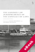 Cover of The Common Law Jurisprudence of the Conflict of Laws (eBook)