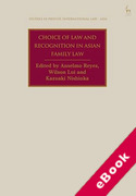 Cover of Choice of Law and Recognition in Asian Family Law (eBook)