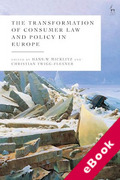 Cover of The Transformation of Consumer Law and Policy in Europe (eBook)