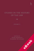 Cover of Studies in the History of Tax Law, Volume 11 (eBook)