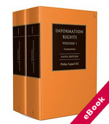 Cover of Information Rights: A Practitioner's Guide to Data Protection, Freedom of Information and other Information Rights (eBook)