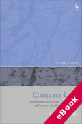 Cover of Contract Law: An Introduction to the English Law of Contract for the Civil Lawyer (eBook)
