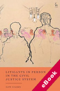 Cover of Litigants in Person in the Civil Justice System: In Their Own Words (eBook)
