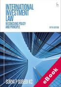 Cover of International Investment Law: Reconciling Policy and Principle (eBook)