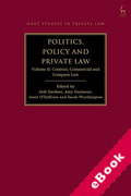 Cover of Politics, Policy and Private Law, Volume II: Contract, Commercial and Company Law (eBook)