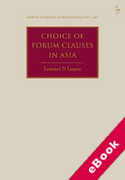 Cover of Choice of Forum Clauses in Asia (eBook)