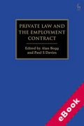 Cover of Private Law and the Employment Contract (eBook)