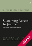 Cover of Sustaining Access to Justice: New Avenues for Costs and Funding (eBook)