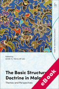 Cover of The Basic Structure Doctrine in Malaysia: Themes and Perspectives (eBook)