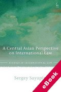 Cover of A Central Asian Perspective on International Law (eBook)