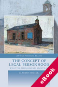 Cover of The Concept of Legal Personhood: What the Mind Reveals About Law (eBook)