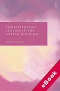 Cover of Administrative Justice in the United Kingdom (eBook)
