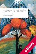 Cover of Privacy as Property (eBook)