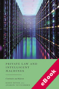 Cover of Private Law and Intelligent Machines: Continuity and Reform (eBook)