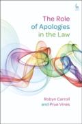 Cover of The Role of Apologies in the Law