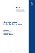 Cover of Characterisation in the Conflict of Laws